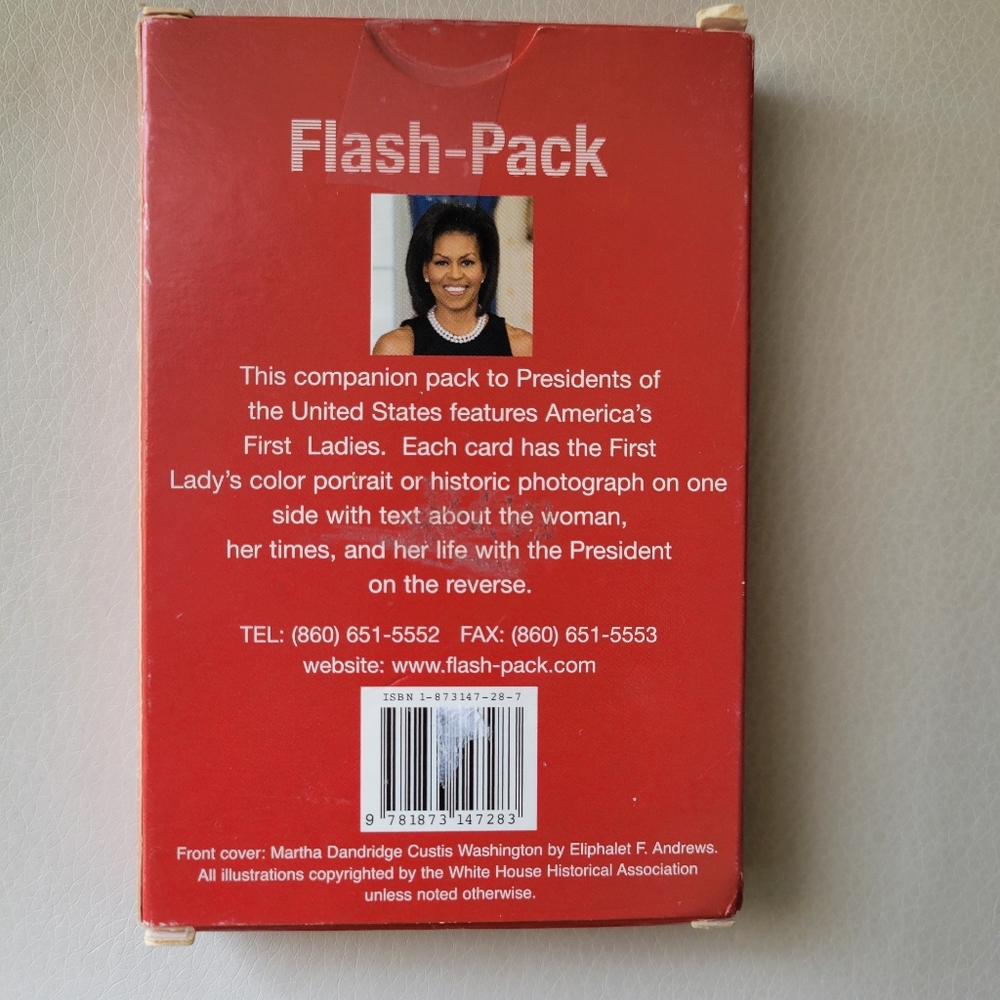 First Ladies of the United States Flash Card Set ~ Washington thru Obama ~ GUC - Picture 4 of 13